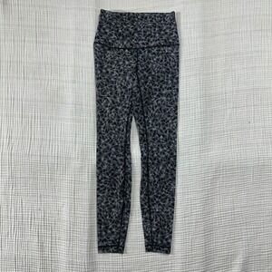 Lululemon Wunder Under Pant Legging Hi Rise Nulux Plume White Black Size 6